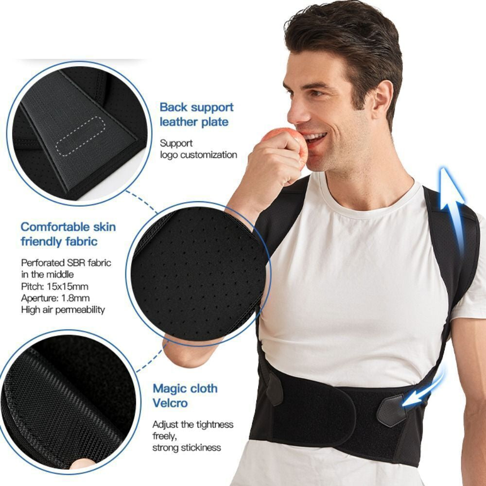 Adjustable Back Posture Corrector Anti-Camel Sitting Posture Correction Belt UK